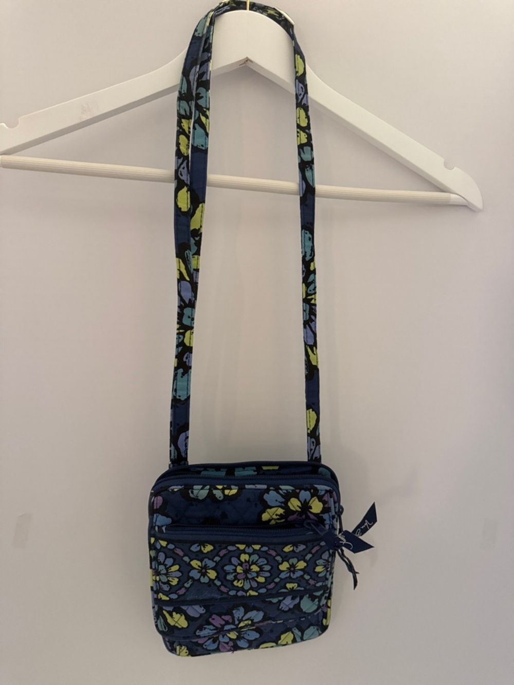Vera Bradley Navy Floral Print Crossbody